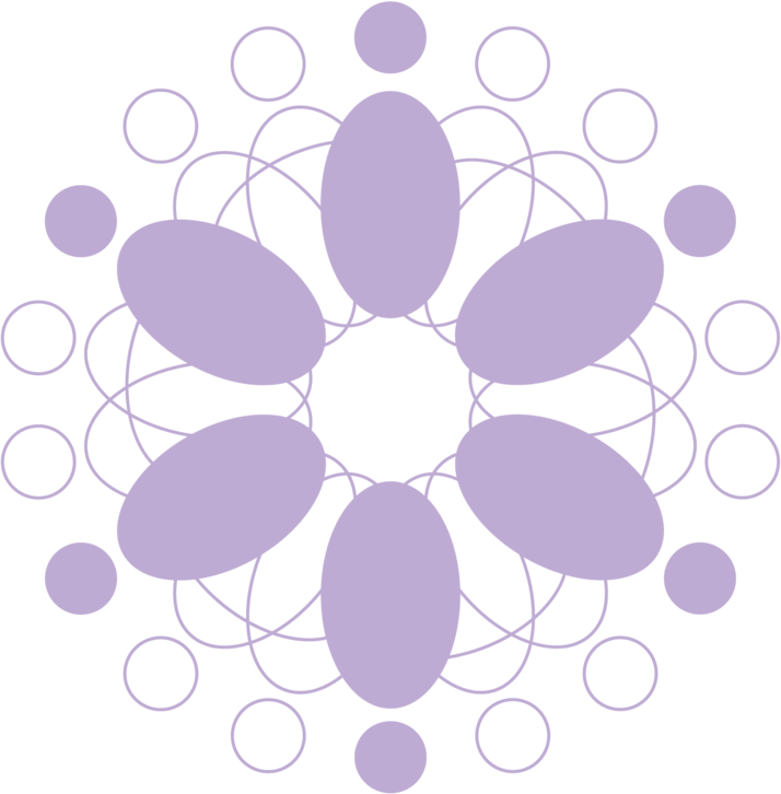 Eliah mandala symbol - light violet pictogram