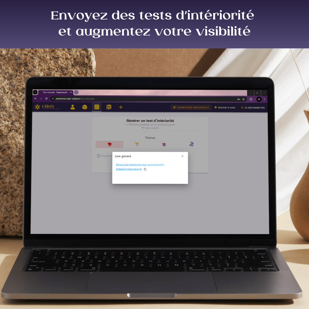 Interface plateforme - Génération de tests d'intériorité